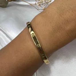 Bracelete Inspiração Jóia - Banhado a Ouro 18K