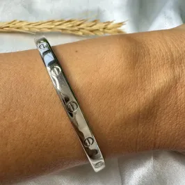 Bracelete Inspiração Love - Banhado em Ródio