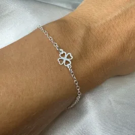 Pulseira Trevo - Prata 925