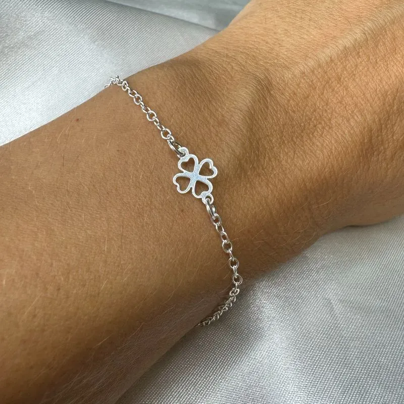 Pulseira Trevo - Prata 925