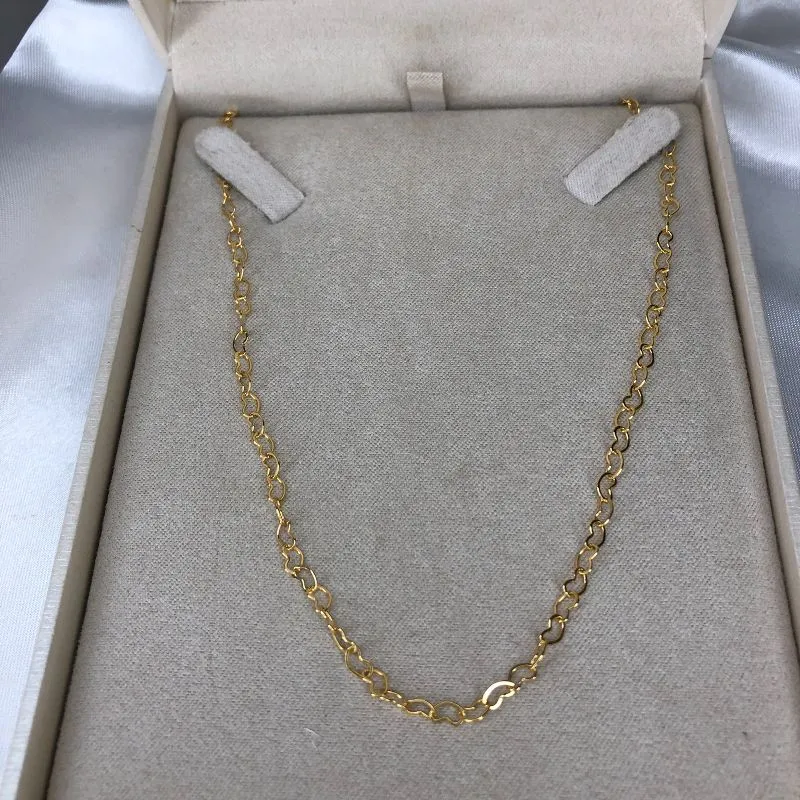 Choker Elo Mini Corações - Banhado a Ouro 18K