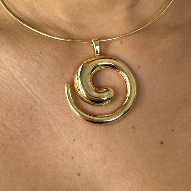 Pingente Espiral - Banhado a Ouro 18K